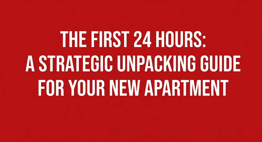 The First 24 Hours: A Strategic Unpacking Guide for Your New Apartment